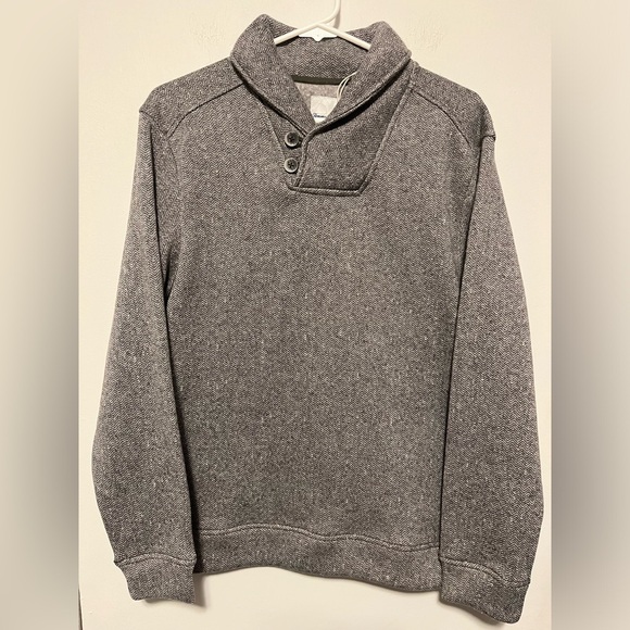 NWT Tommy Bahama New Haven Herringbone Sweater In Spa Stone Men's Size S - Picture 2 of 6